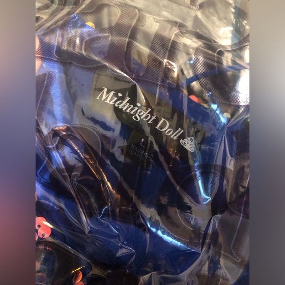 Midnight Doll Elegant Blue Sequin One-Shoulder Dress NWT Large - Picture 6 of 16